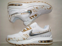 Nike Mens Air MAX LTD White Gold Trainers